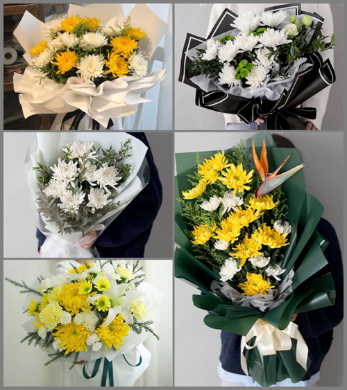 四川绵阳游仙区徐家镇白事花束代送